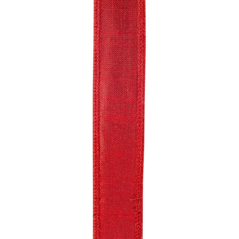 Shop For 7/8 inch Metallic Dupioni Ribbon: Red (10 Yards)