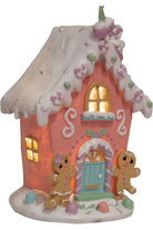 Shop For 7.8" LED Pink Gingerbread House