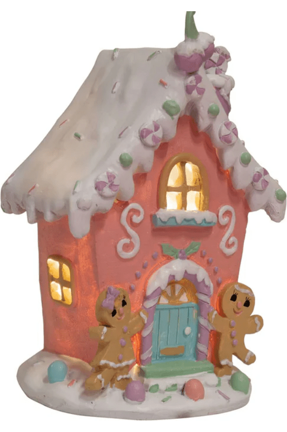 Shop For 7.8" LED Pink Gingerbread House