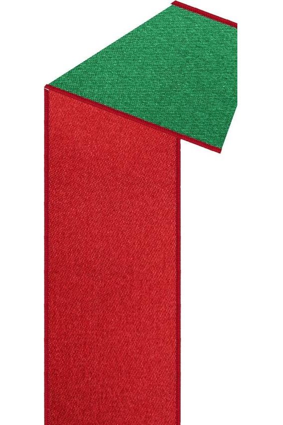 Shop For 7/8" Satin Fused Ribbon: Red/Emerald Green (10 Yards)