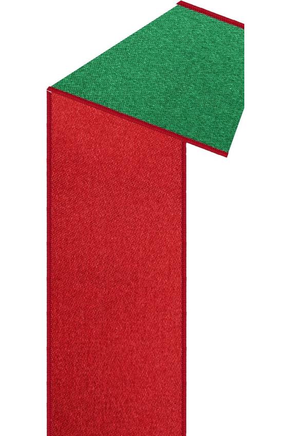 Shop For 7/8" Satin Fused Ribbon: Red/Emerald Green (10 Yards)