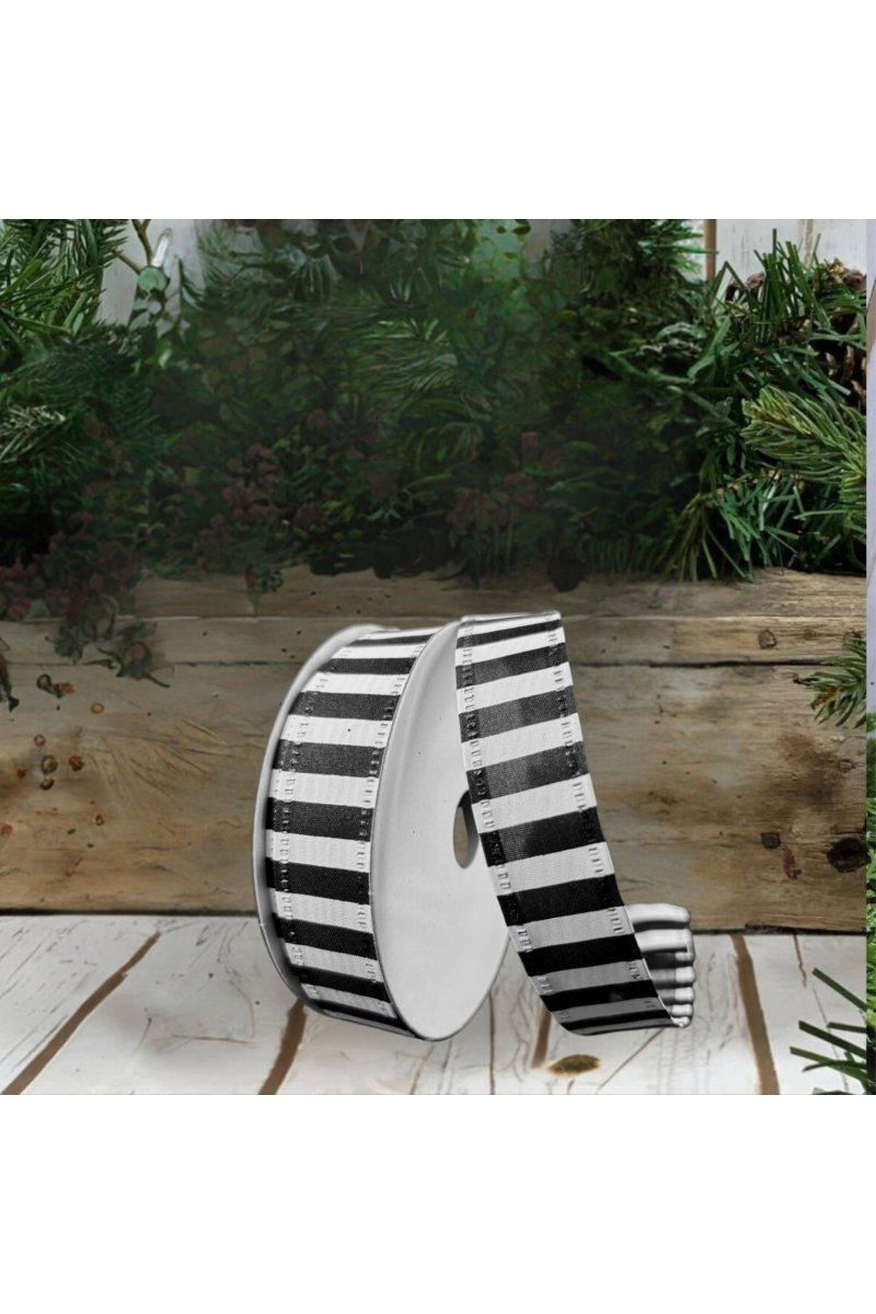 Shop For 7/8" Striped Ribbon: Black & White (10 Yards)