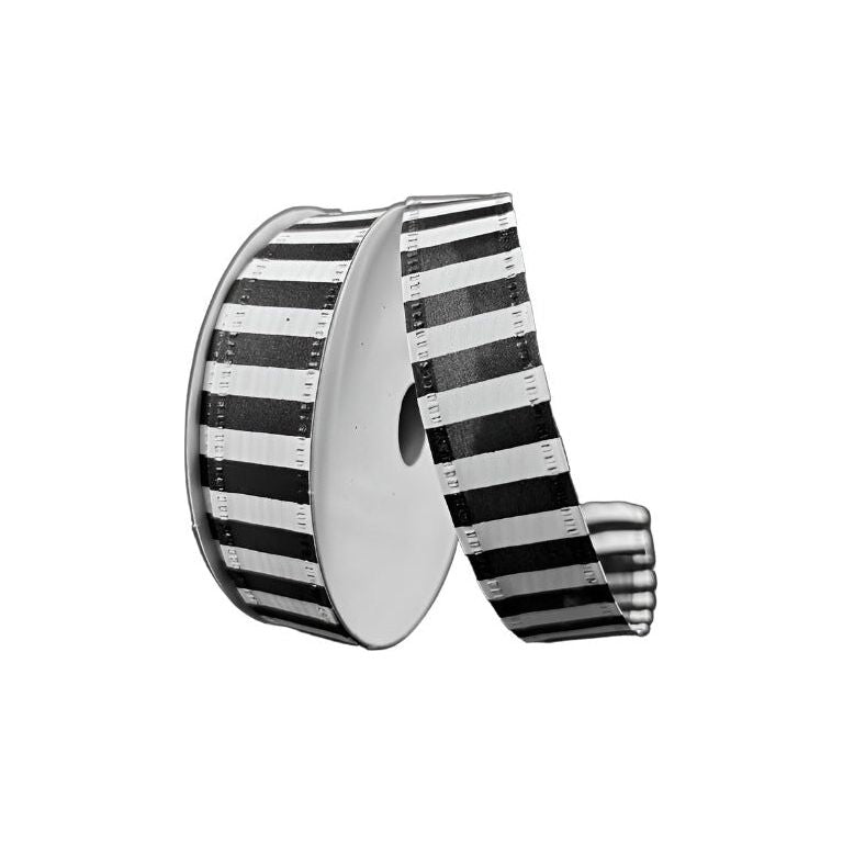 Shop For 7/8" Striped Ribbon: Black & White (10 Yards) at Michelle's aDOORable Creations