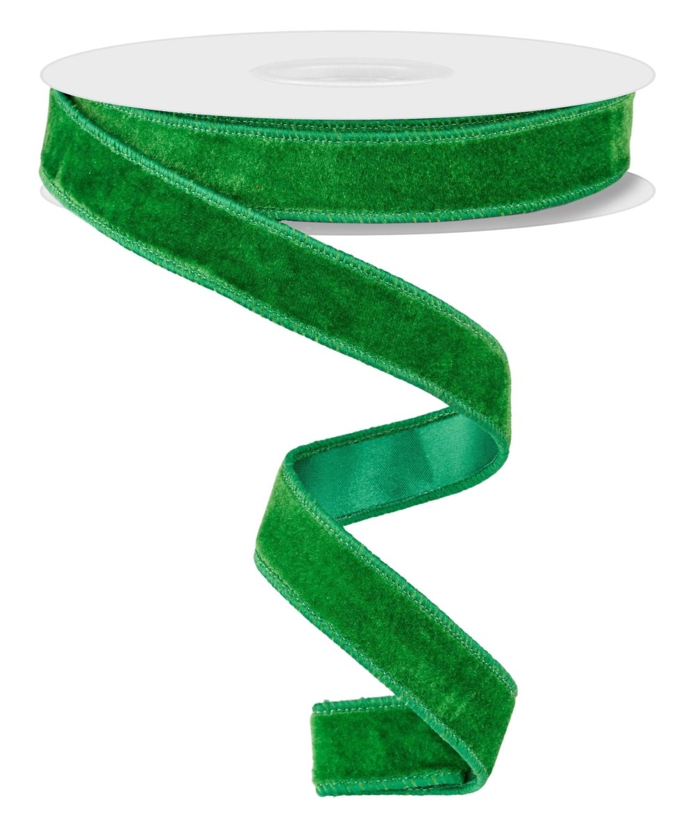 Shop For 7/8in Deluxe Velvet Ribbon: Emerald Green (10 Yard)