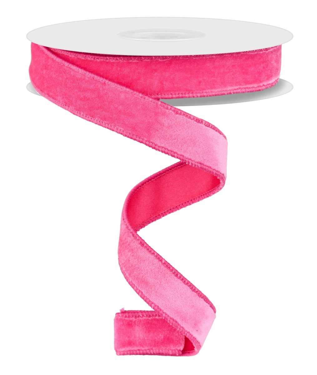 Shop For 7/8in Deluxe Velvet Ribbon: Hot Pink (10 Yard)
