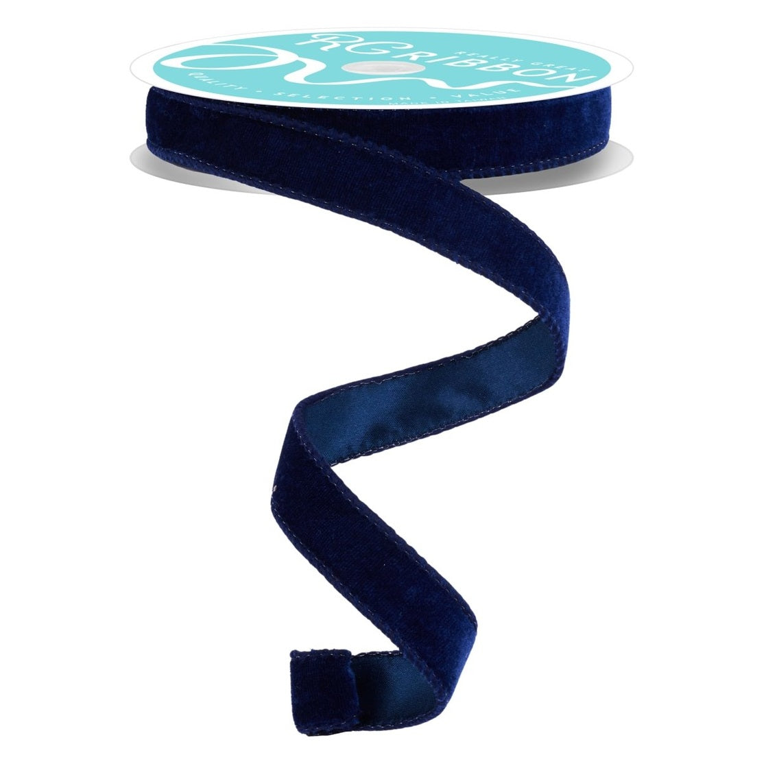 Shop For 7/8in Deluxe Velvet Ribbon: Navy Blue (10 Yard)