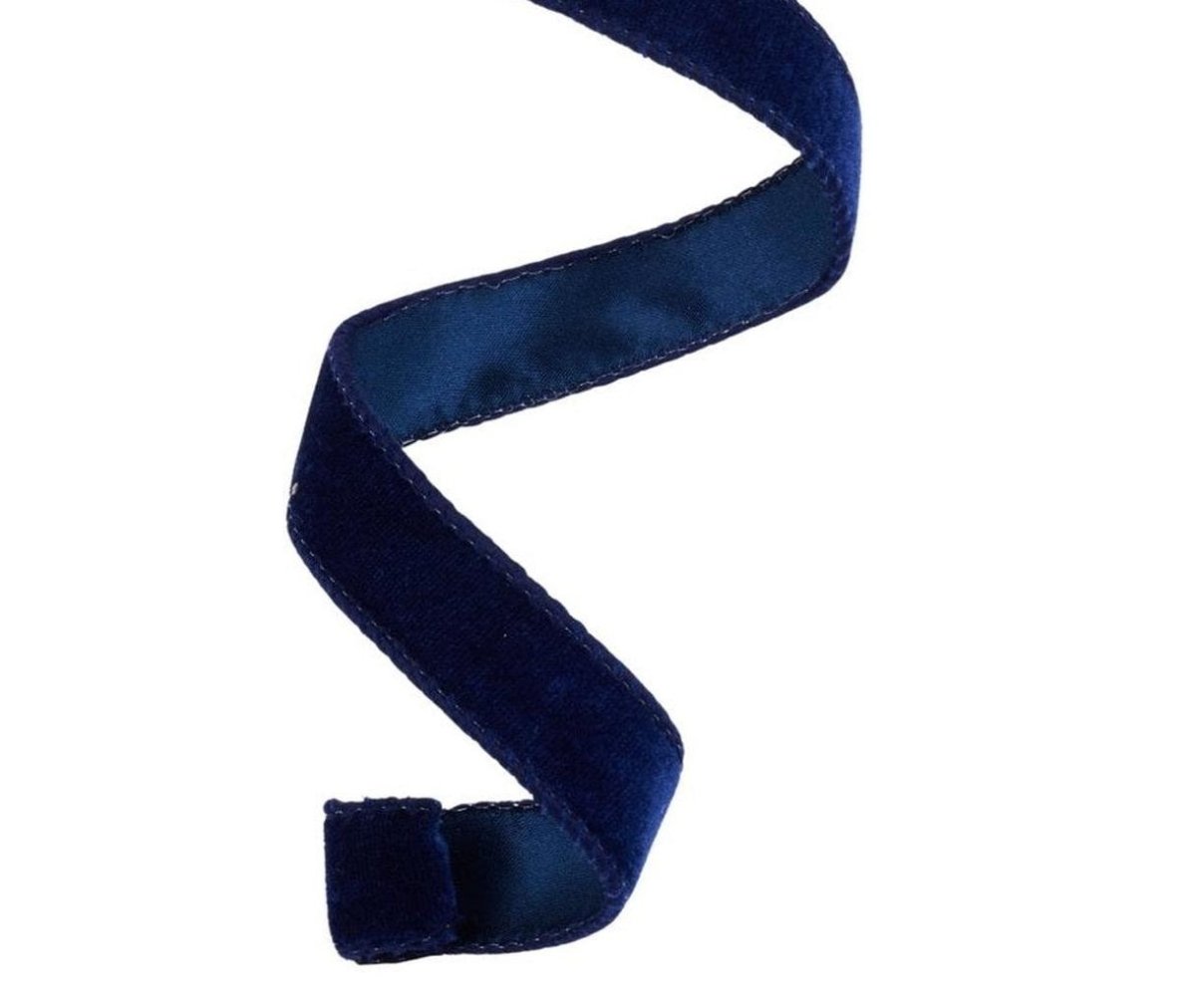 Shop For 7/8in Deluxe Velvet Ribbon: Navy Blue (10 Yard)