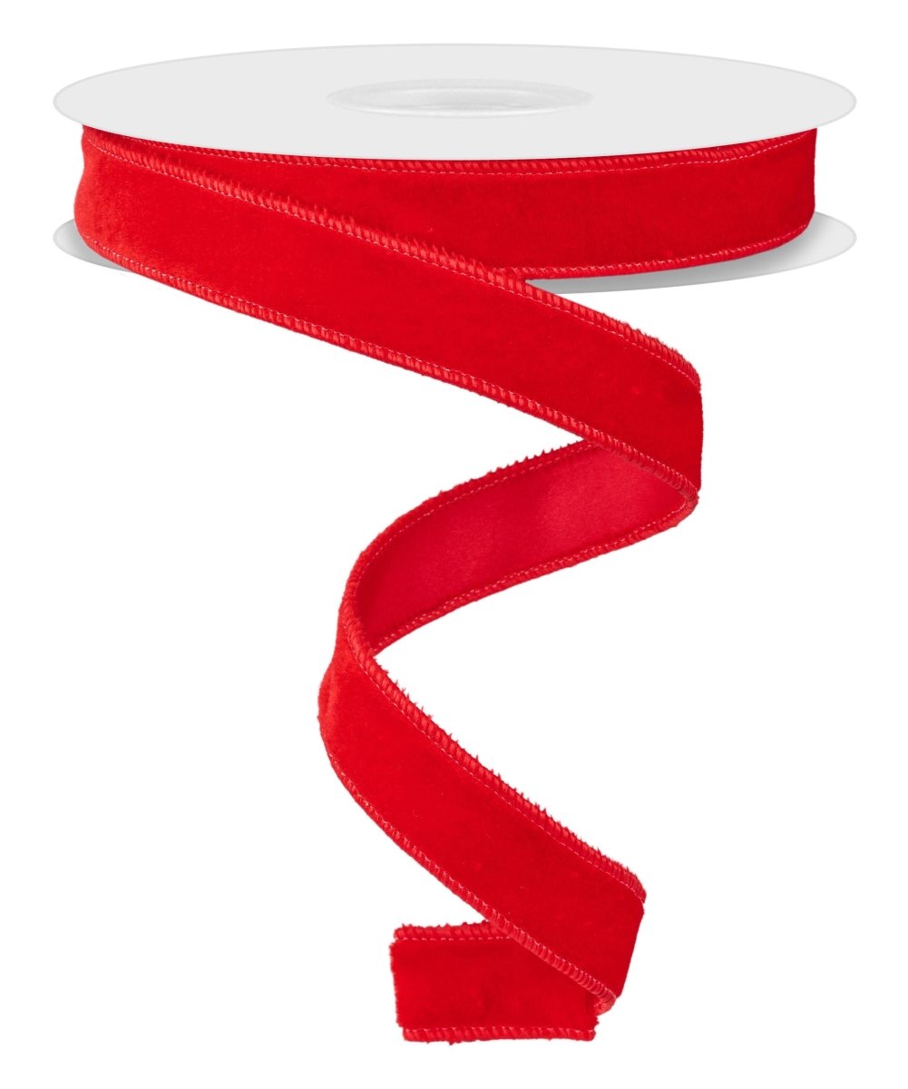 Shop For 7/8in Deluxe Velvet Ribbon: Red (10 Yards)