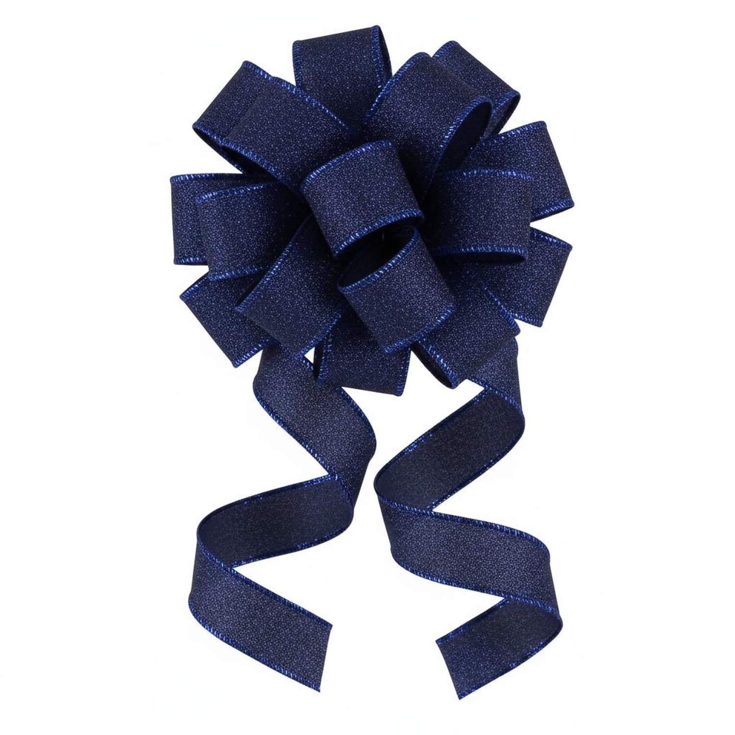 Shop For 7/8in Fine Glitter On Royal Ribbon: Navy Blue (10 Yards)