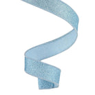 Shop For .78in Fine Glitter On Royal Ribbon: Pale Blue (10 Yards)
