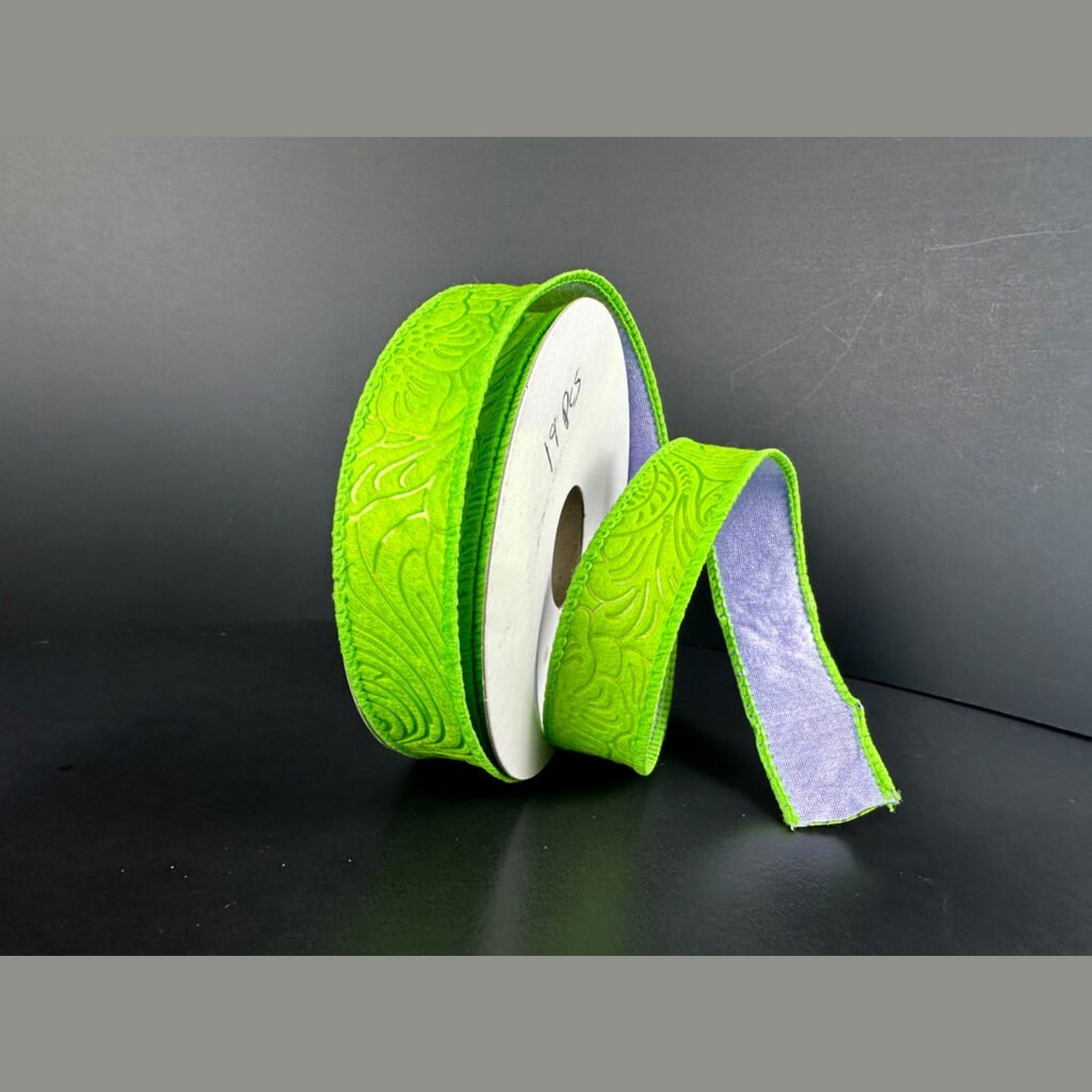 Shop For 7/8in Flower Breeze & Dupioni Ribbon: Lime & Lavender (10 Yards)