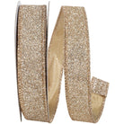 Shop For 7/8in Glitter Metallic Ribbon: Gold (10 Yards)