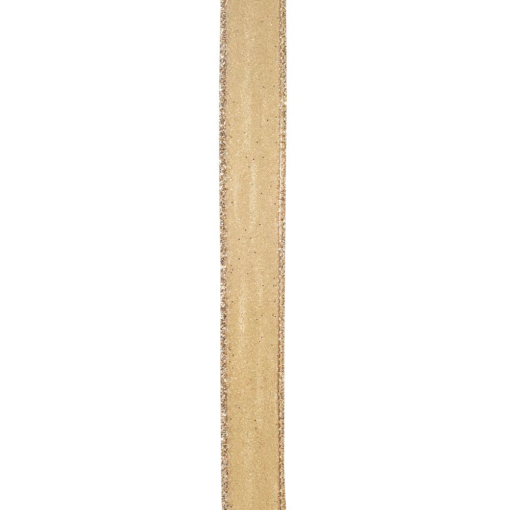 Shop For 7/8in Glitter Metallic Ribbon: Gold (10 Yards)
