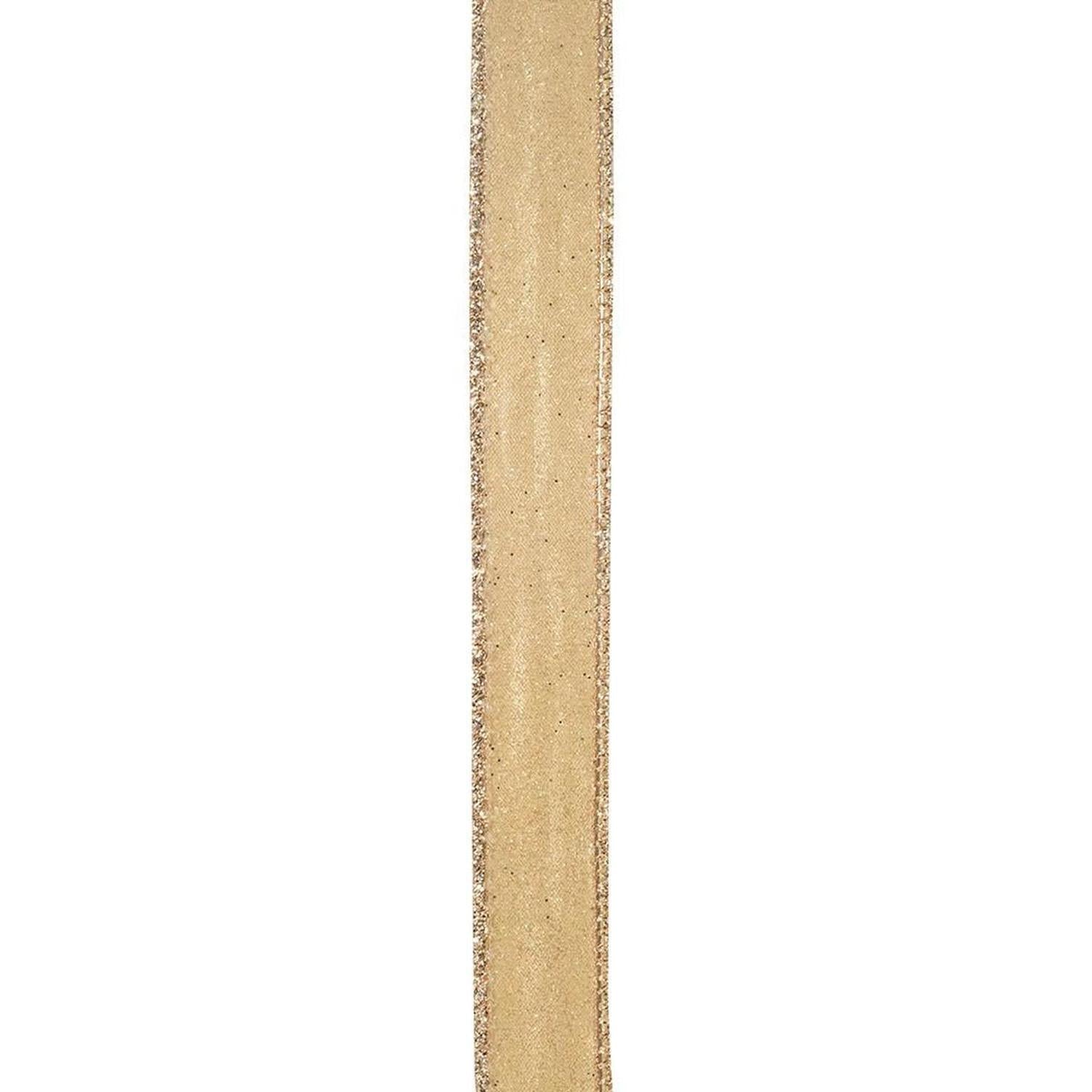 Shop For 7/8in Glitter Metallic Ribbon: Gold (10 Yards)