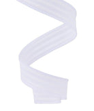 Shop For 7/8in Glitter Vertical Stripe Ribbon: White (10 Yards)
