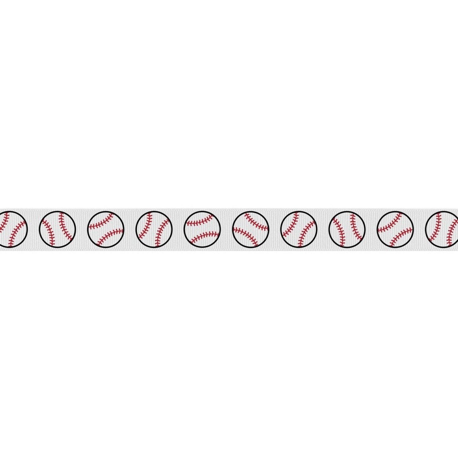 Shop For 7/8in Grosgrain Non - Wired Baseball Ribbon (25 yards)