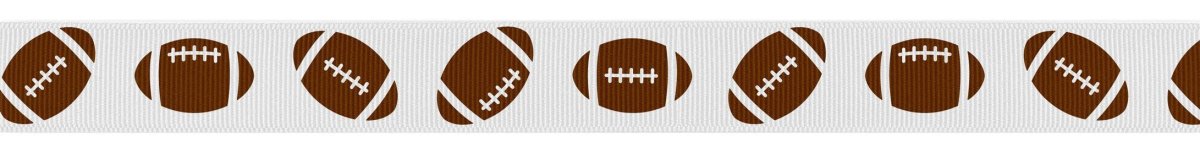 Shop For 7/8in Grosgrain Non - Wired Football Ribbon (25 yards)
