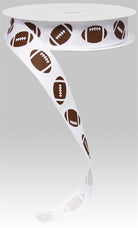 Shop For 7/8in Grosgrain Non - Wired Football Ribbon (25 yards)