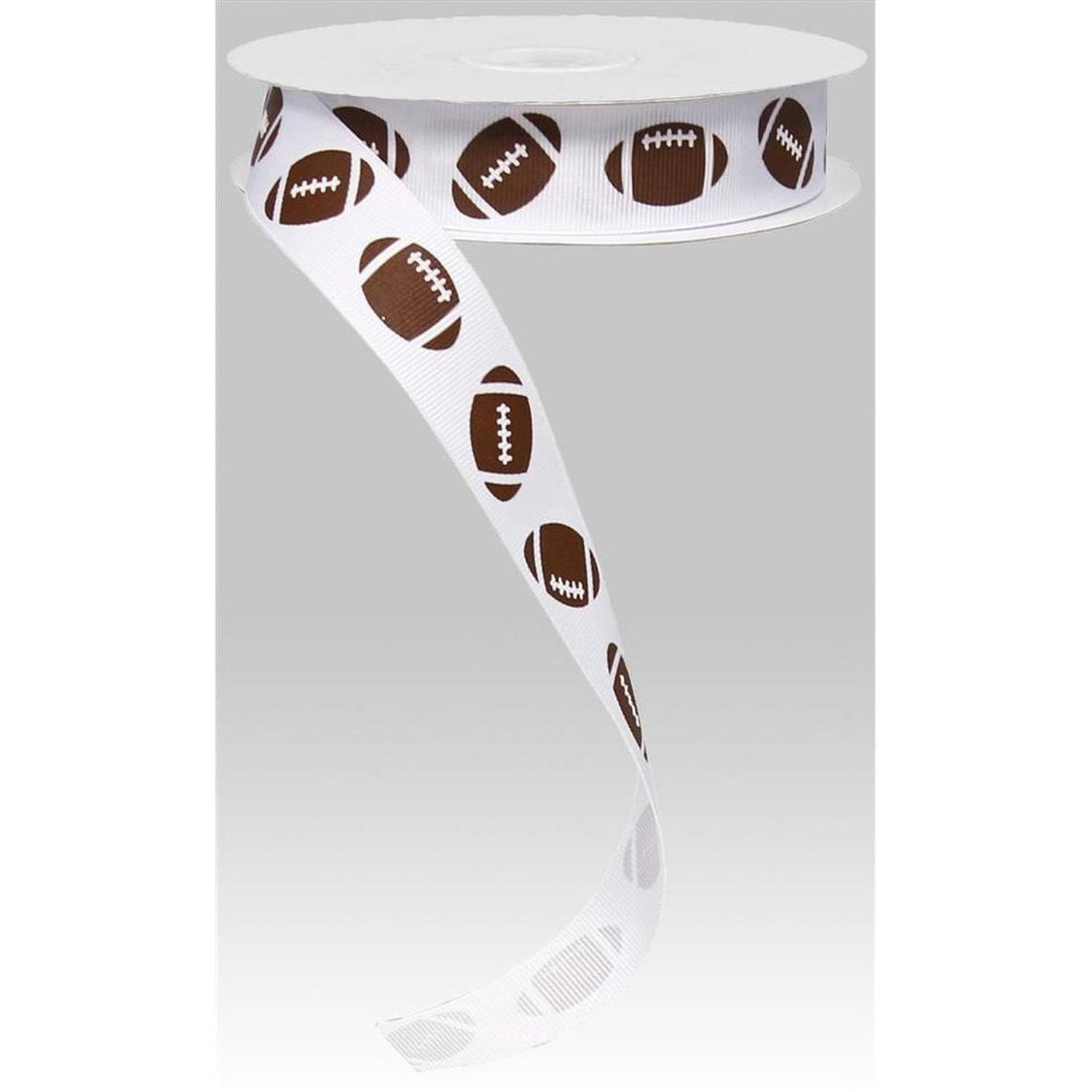 Shop For 7/8in Grosgrain Non - Wired Football Ribbon (25 yards)