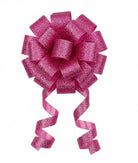 Shop For 7/8in Metallic Glitter Ribbon Non Wired: Fuchsia Pink (25 Yards)