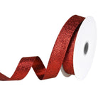 Shop For 7/8in Metallic Glitter Ribbon Non Wired: Red (25 Yards)