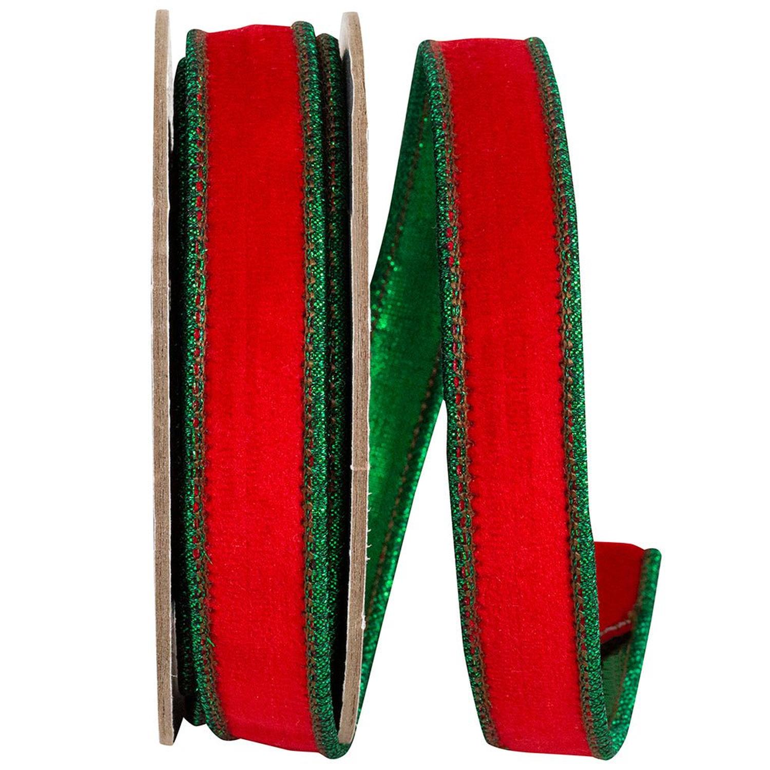 7/8in Red Emerald 2 Tone Ribbon (5 Yards)