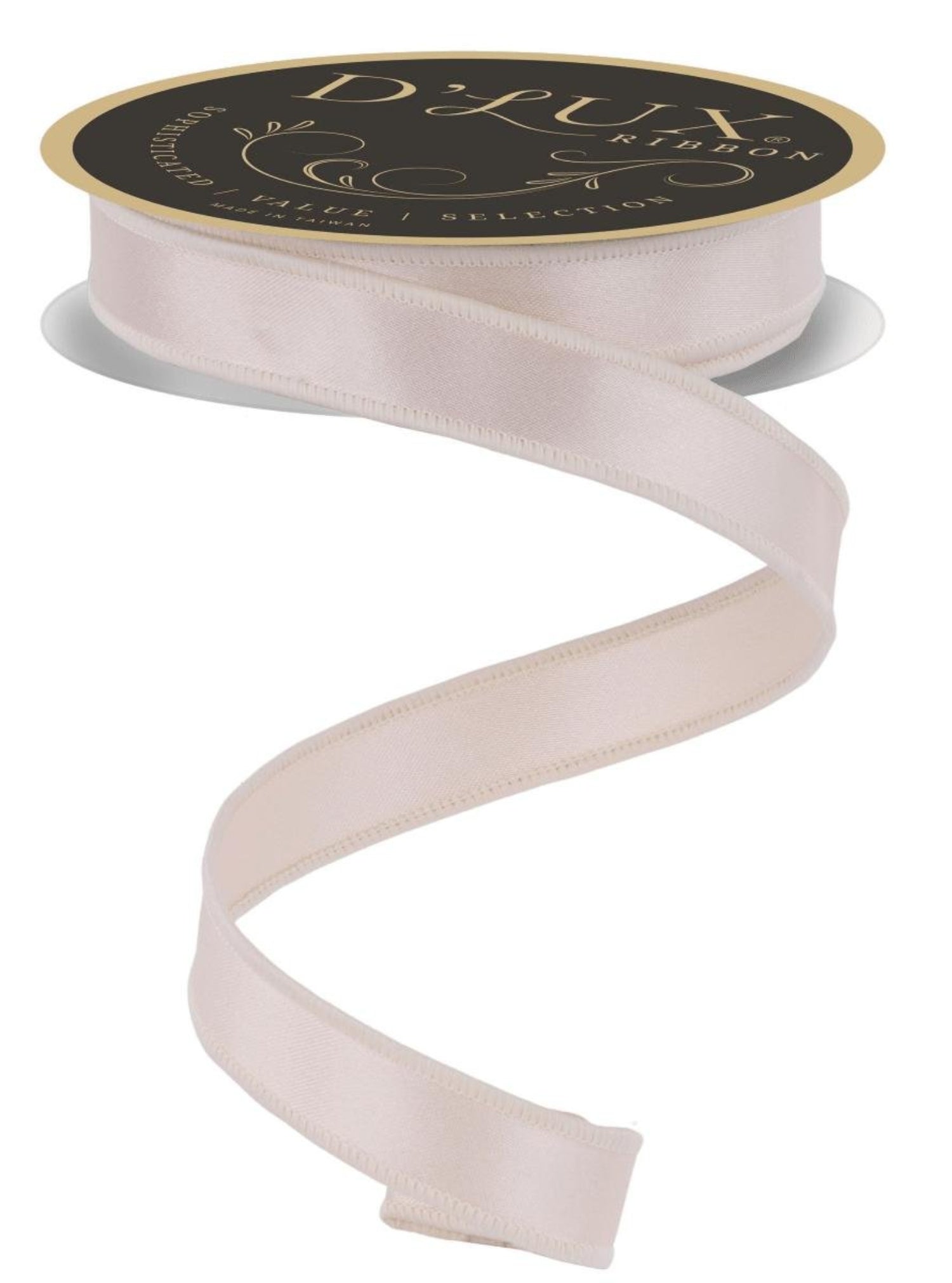 Shop For 7/8in Satin Fused Ribbon: Ivory (10 Yards)