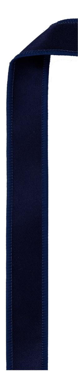 Shop For 7/8in Satin Fused Ribbon: Navy Blue (10 Yards)