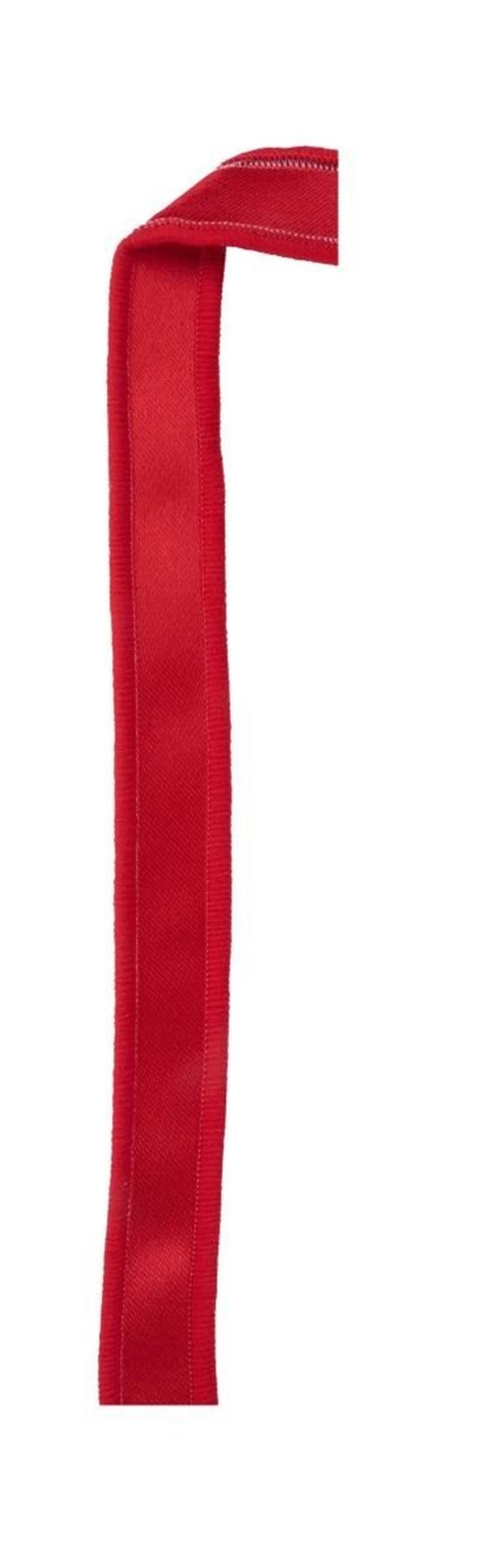 7/8in Satin Fused Ribbon: Red (10 Yards)