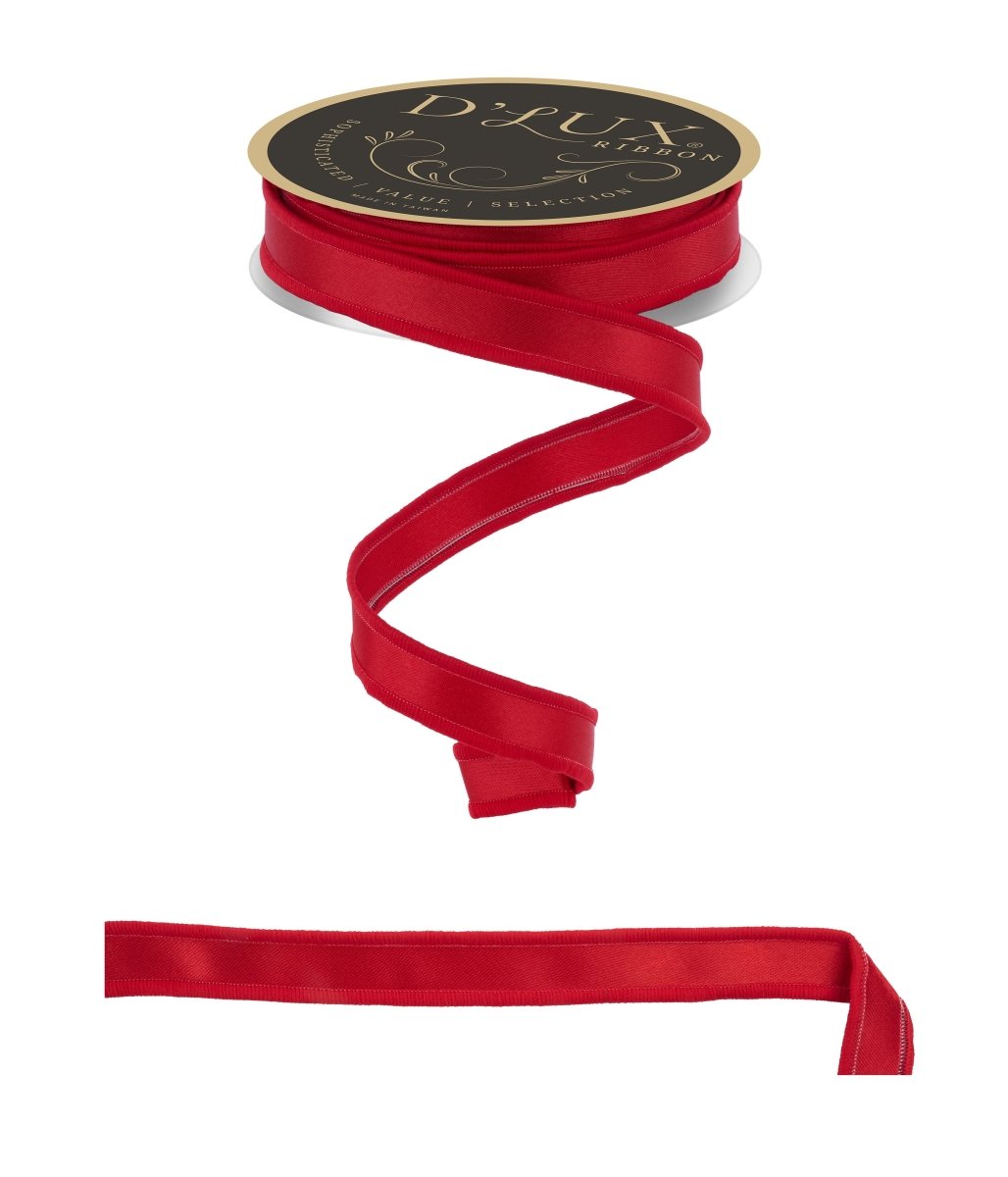 Shop For 7/8in Satin Fused Ribbon: Red (10 Yards)