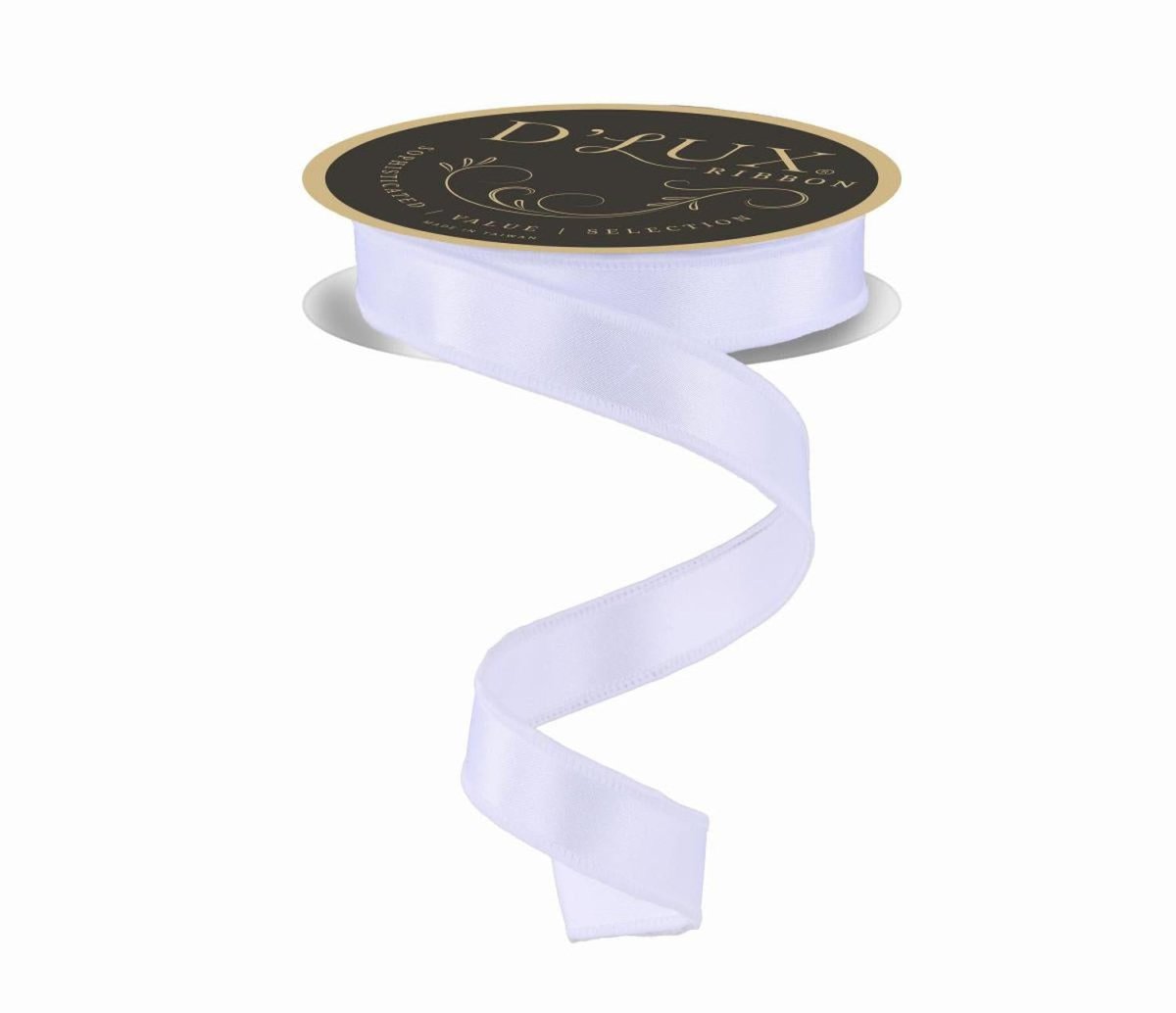 Shop For 7/8in Satin Fused Ribbon: White (10 Yards)
