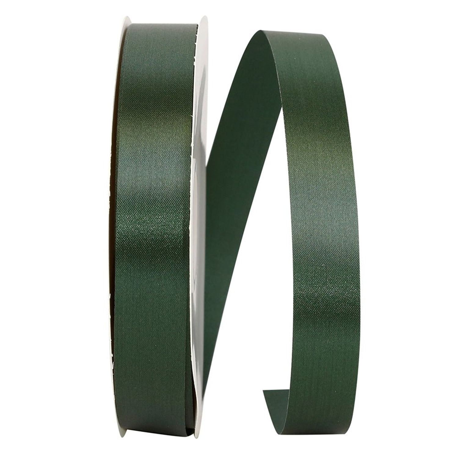 Shop For 7/8in Satin Supreme Non - Wired Ribbon: Hunter Green (100 Yards)