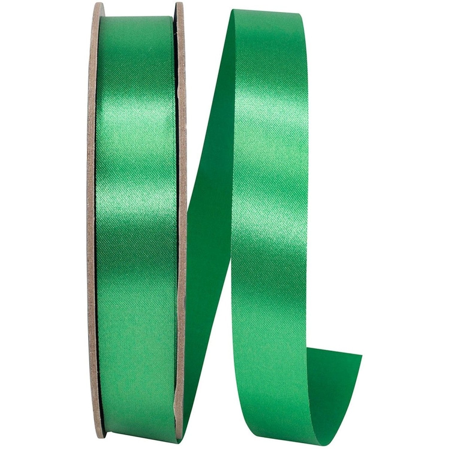 Shop For 7/8in Satin Supreme Non - Wired Ribbon: Kelly Green (100 Yards)