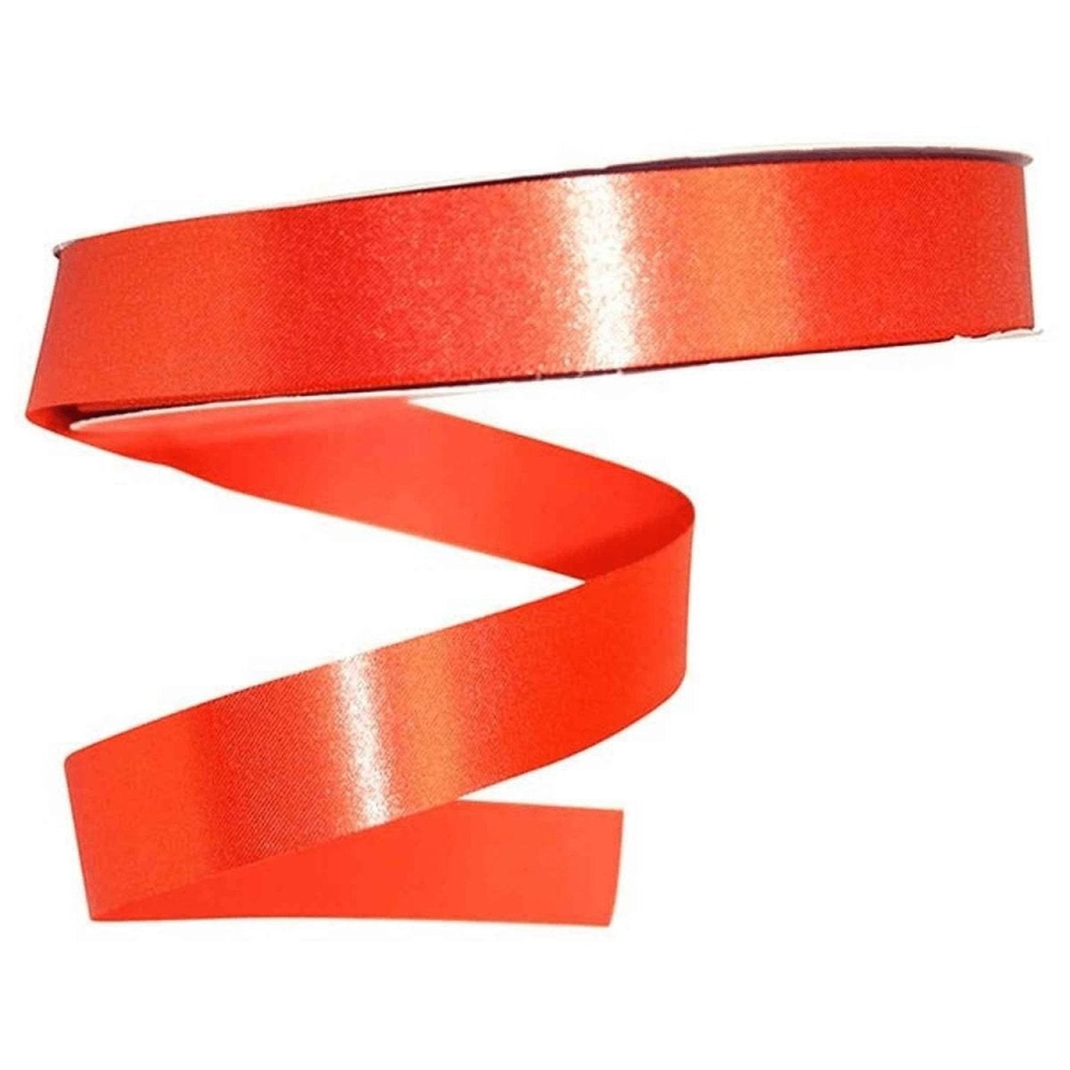 Shop For 7/8in Satin Supreme Non - Wired Ribbon: Orange (100 Yards)