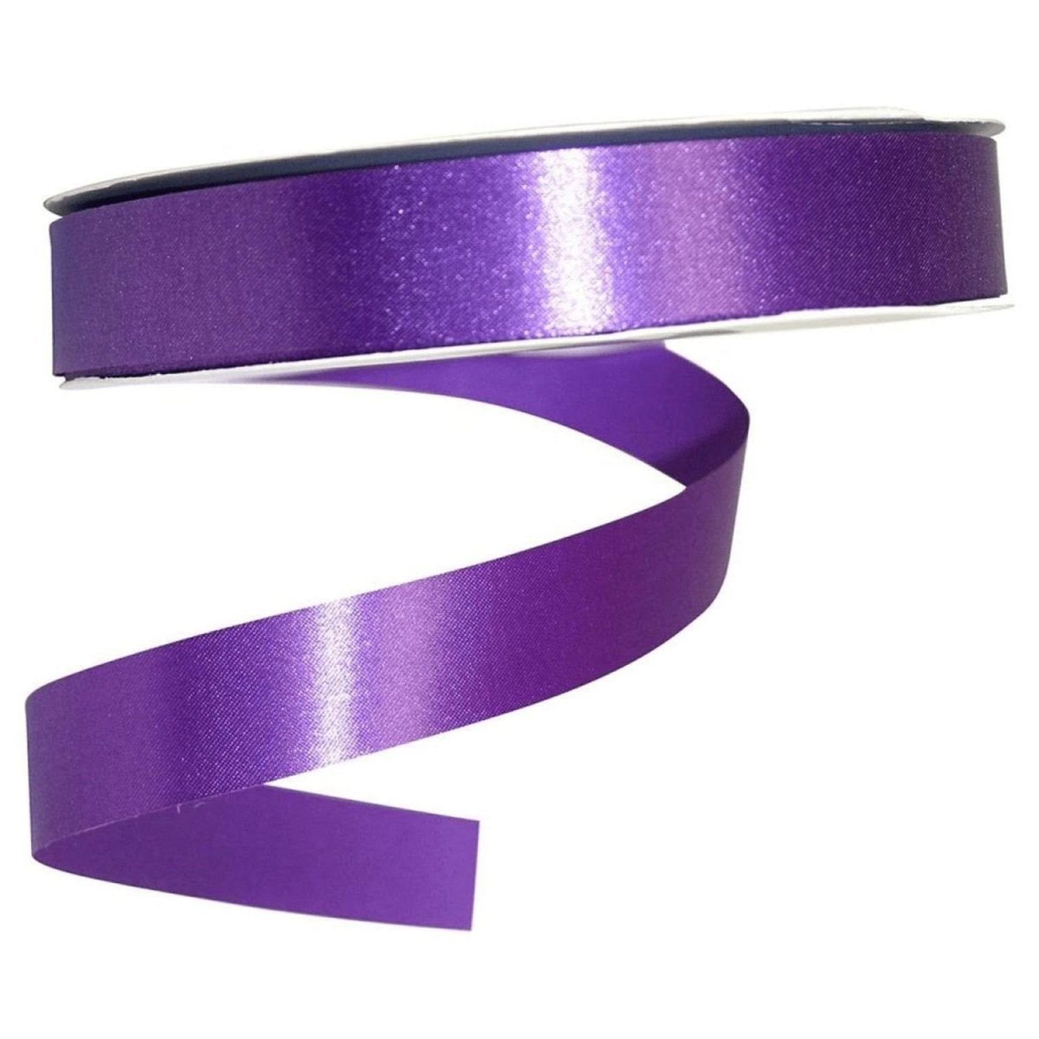 Shop For 7/8in Satin Supreme Non - Wired Ribbon: Purple (100 Yards)