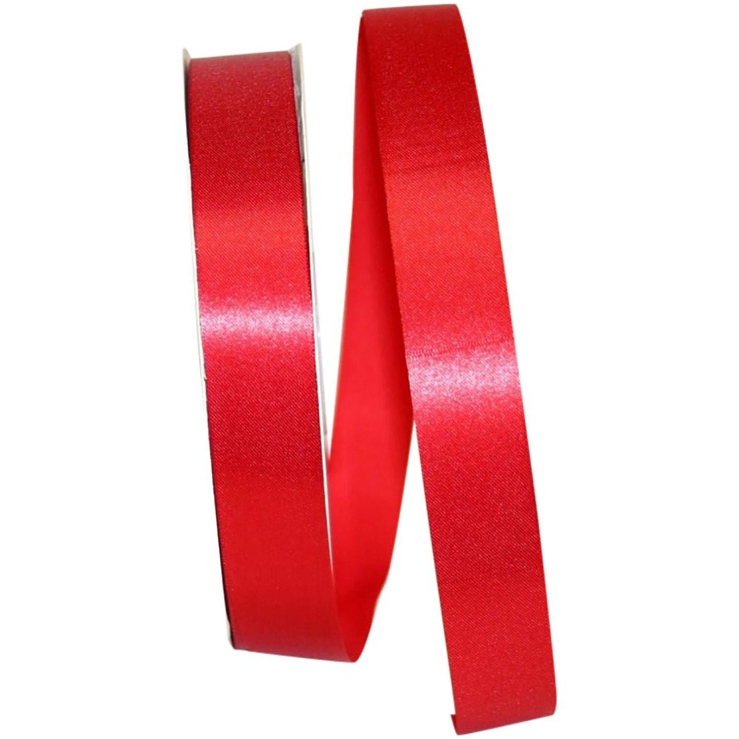 Shop For 7/8in Satin Supreme Non - Wired Ribbon: Red (100 Yards)