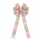 Shop For 7/8in Watercolor Stripes Ribbon: Sage/Pink (10 Yards)