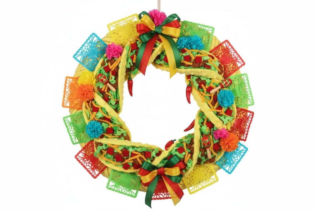 Shop For 7in Plush Taco Wreath Accent