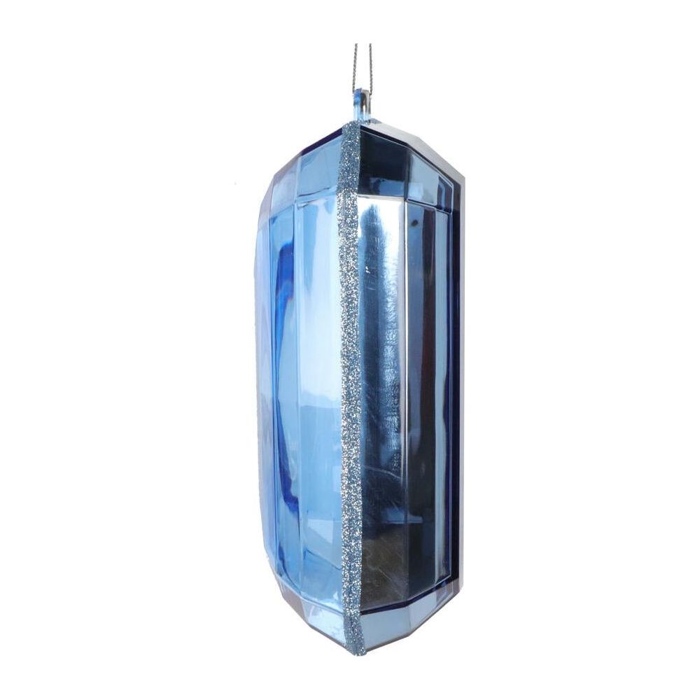 Shop For 8" Acrylic Rectangle Jewel Ornament: Baby Blue (Set of 2)