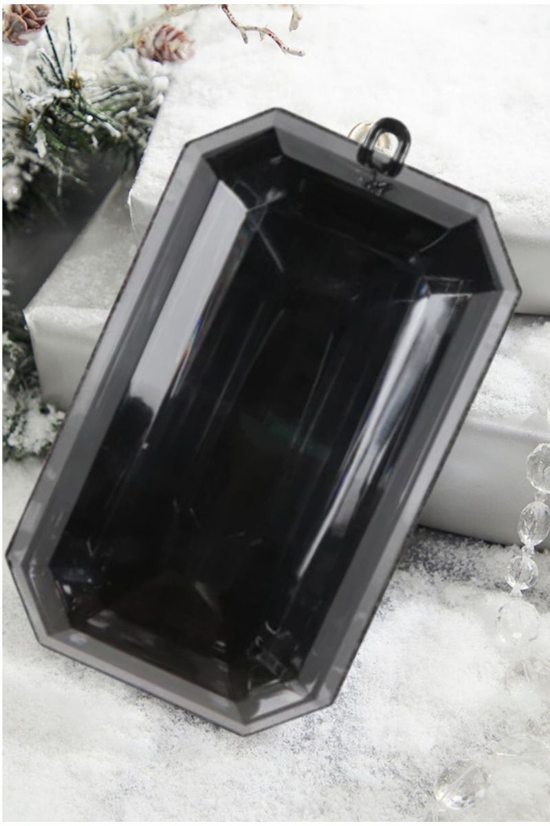 Shop For 8" Acrylic Rectangle Jewel Ornament: Black at Michelle's aDOORable Creations