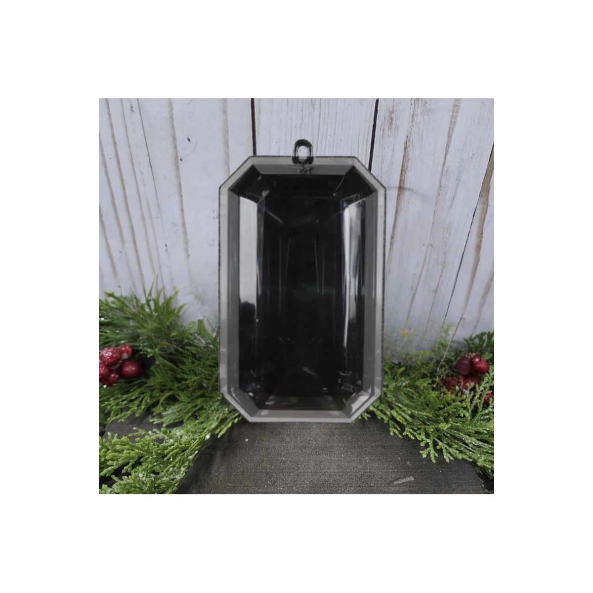 Shop For 8" Acrylic Rectangle Jewel Ornament: Black at Michelle's aDOORable Creations