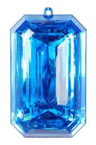 Shop For 8" Acrylic Rectangle Jewel Ornament: Blue (Set of 2)