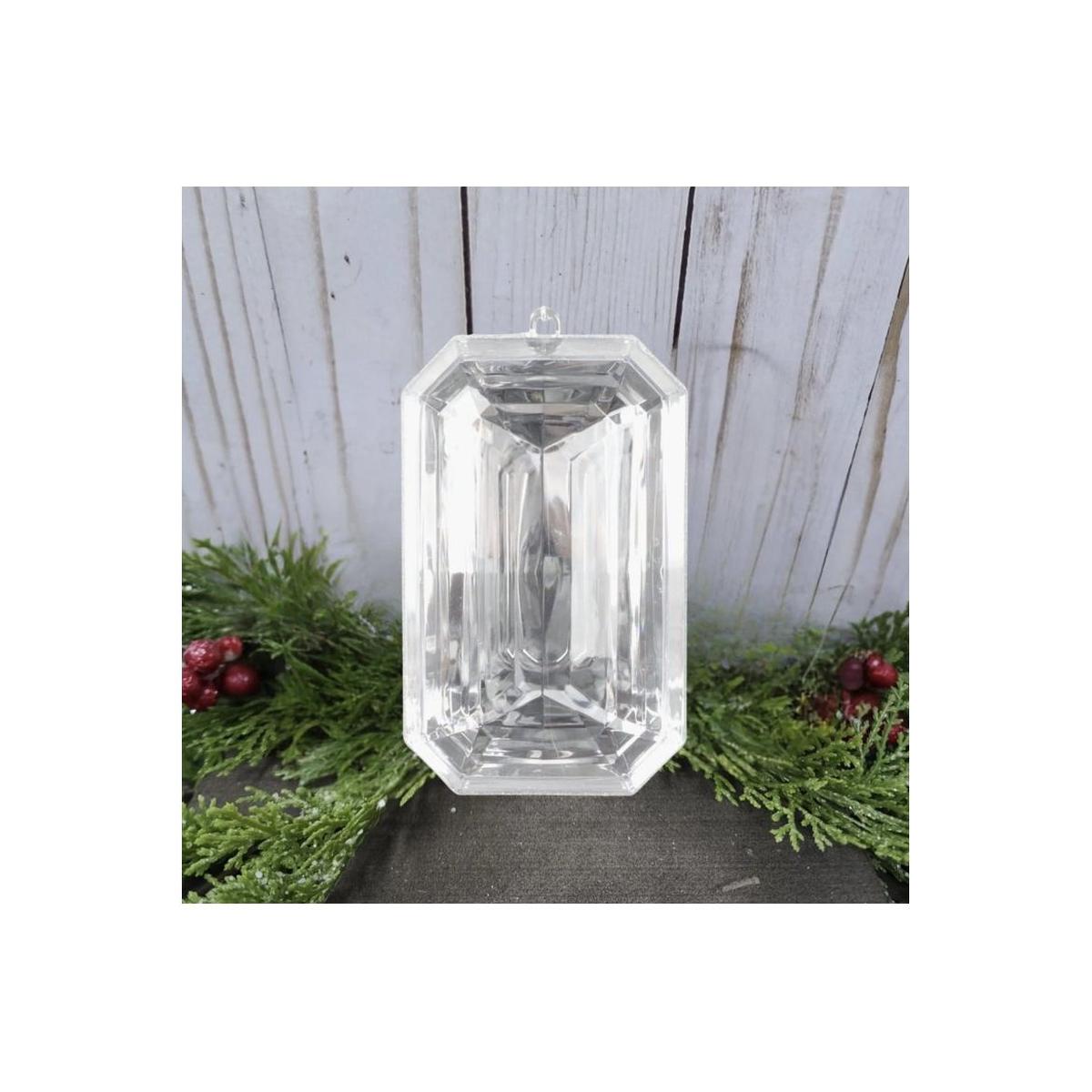 Shop For 8" Acrylic Rectangle Jewel Ornament: Clear at Michelle's aDOORable Creations
