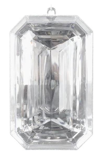 Shop For 8" Acrylic Rectangle Jewel Ornament: Clear