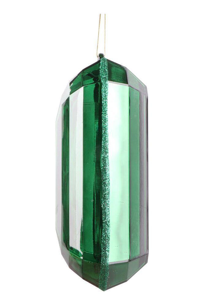 Shop For 8" Acrylic Rectangle Jewel Ornament: Emerald Green CX946 - 55