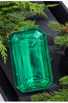 Shop For 8" Acrylic Rectangle Jewel Ornament: Emerald Green at Michelle's aDOORable Creations