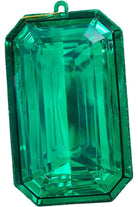 Shop For 8" Acrylic Rectangle Jewel Ornament: Emerald Green at Michelle's aDOORable Creations