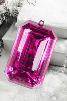Shop For 8" Acrylic Rectangle Jewel Ornament: Fuchsia