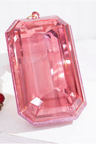 Shop For 8" Acrylic Rectangle Jewel Ornament: Light Pink at Michelle's aDOORable Creations