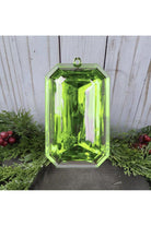 Shop For 8" Acrylic Rectangle Jewel Ornament: Lime Green at Michelle's aDOORable Creations